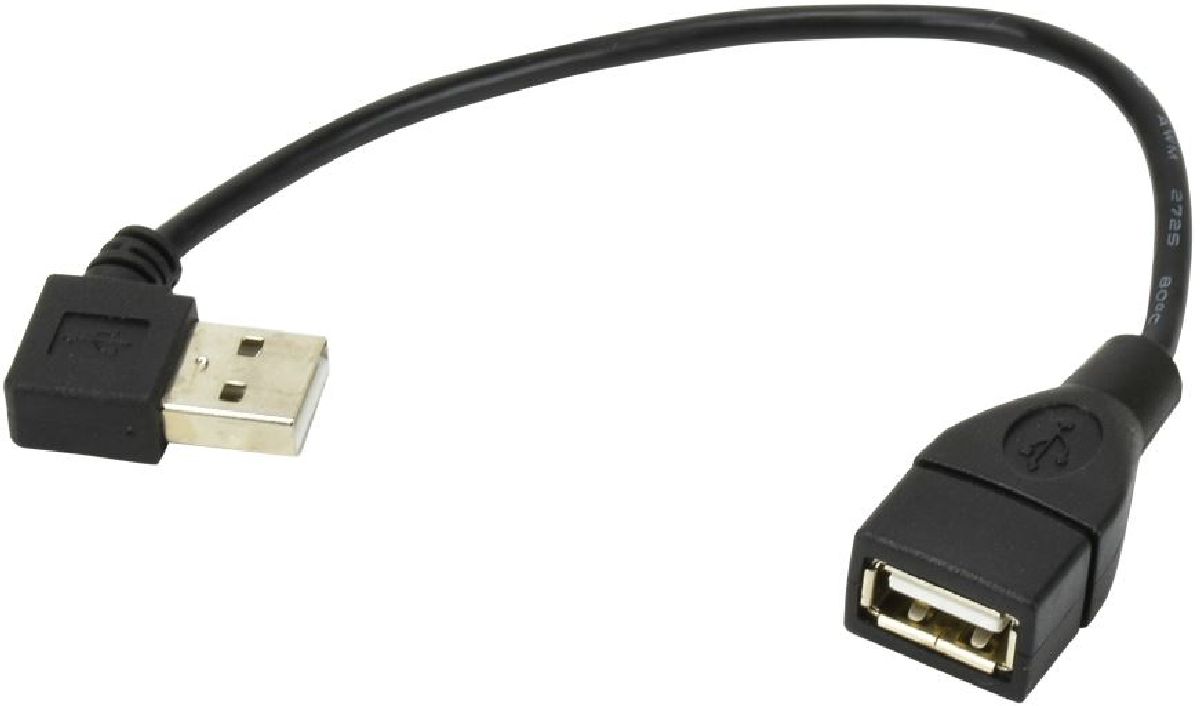 USB Verlängerungskabel 90 male/USB 15cm