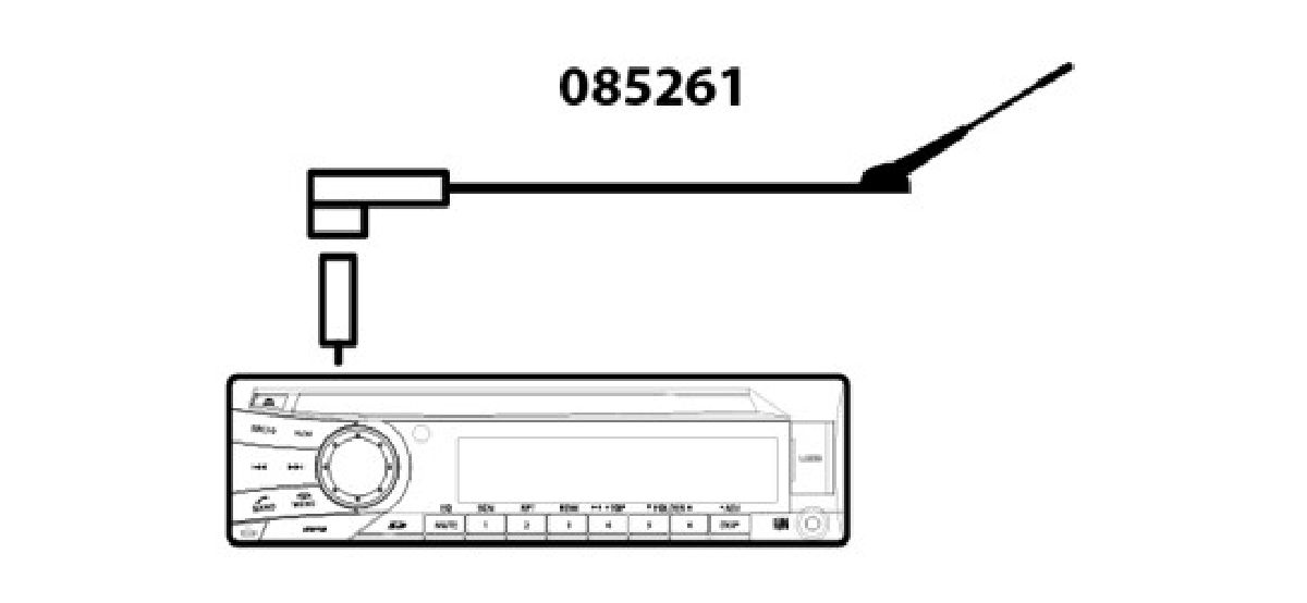 Antennenadapter AM/FM Universal, ISO - DIN