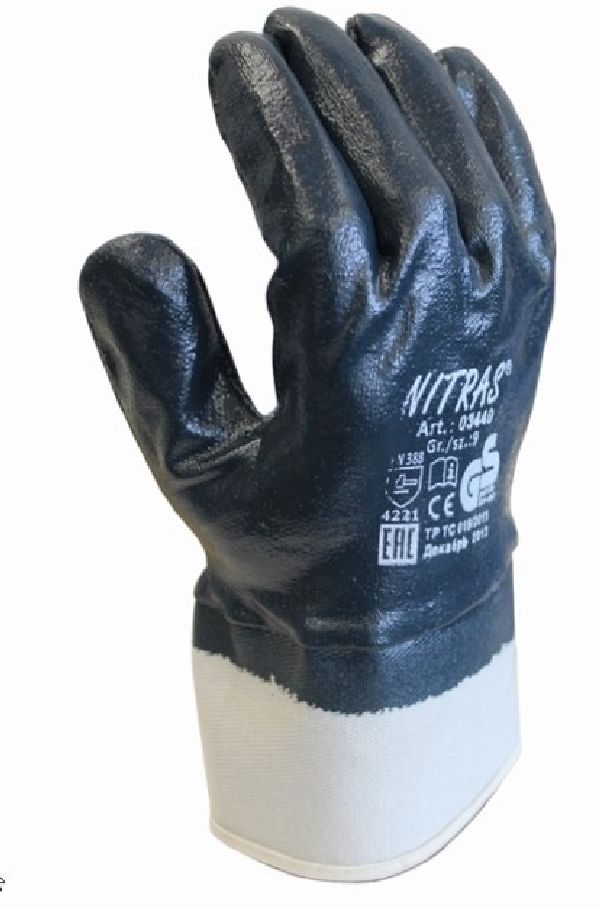 Nitril-Handschuh schwarz M (Gr.9) l-und fettbestndig. EN 388 Kat.II