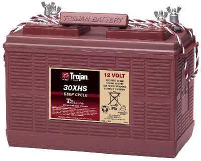 Trojan Block-Batterie 12V/105Ah-130Ah LxBxH 354x171x256mm/S:0