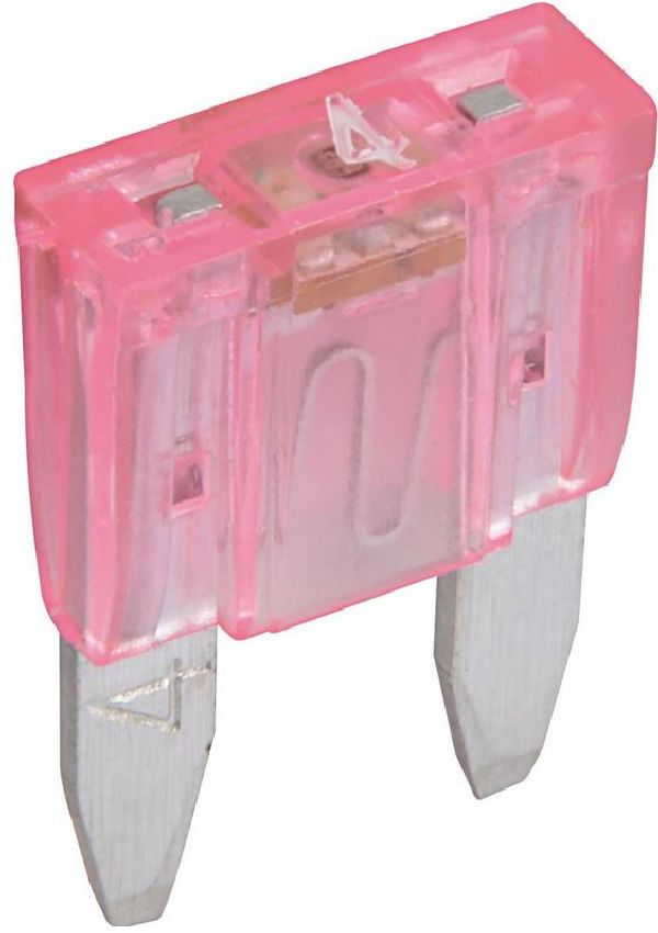 LED Sicherung MINI VPE 10 rosa / 4 Amp.