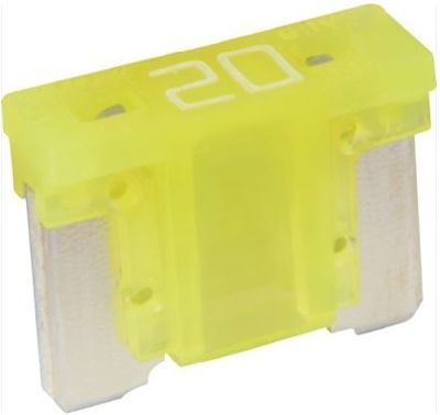 Fusibles-Low Profile VPE 25 jaune / 20 Amp.