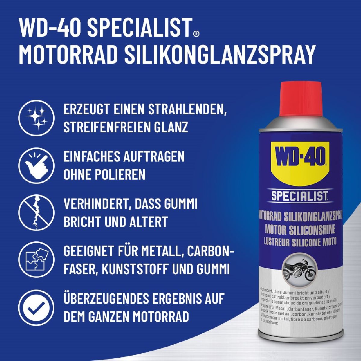 WD-40 Spec. Motorbike Silikonglanzspray Spraydose 400 ml
