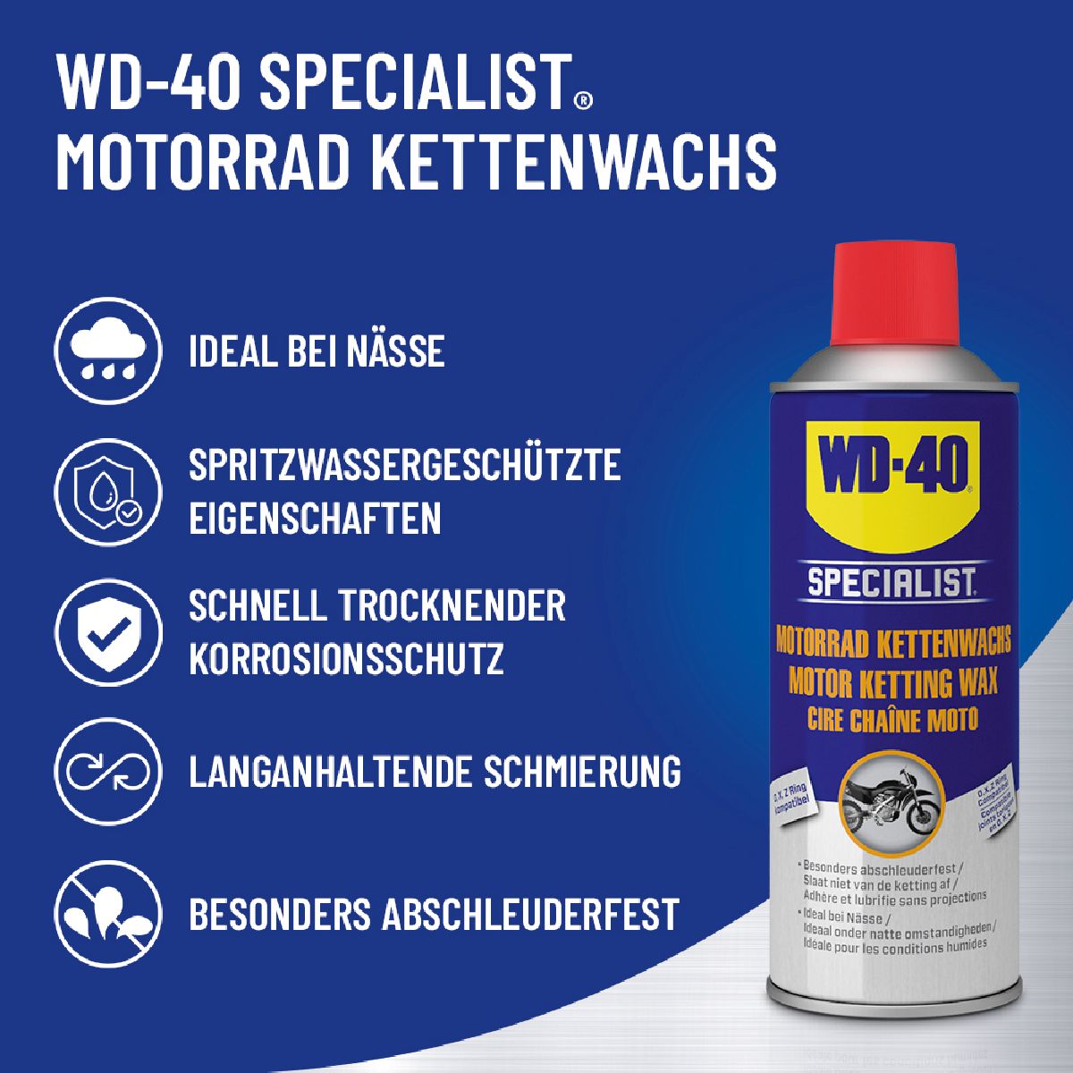 WD-40 Spec. Motorbike Kettenwachs Spraydose 400 ml