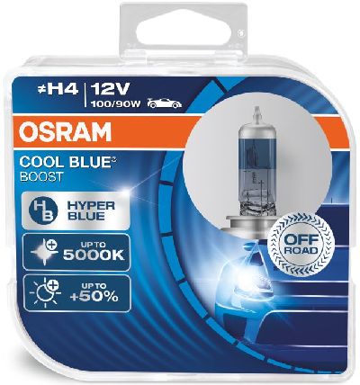 OSRAM COOL BLUE BOOST Duo Box H4 12V 100/90W P43t