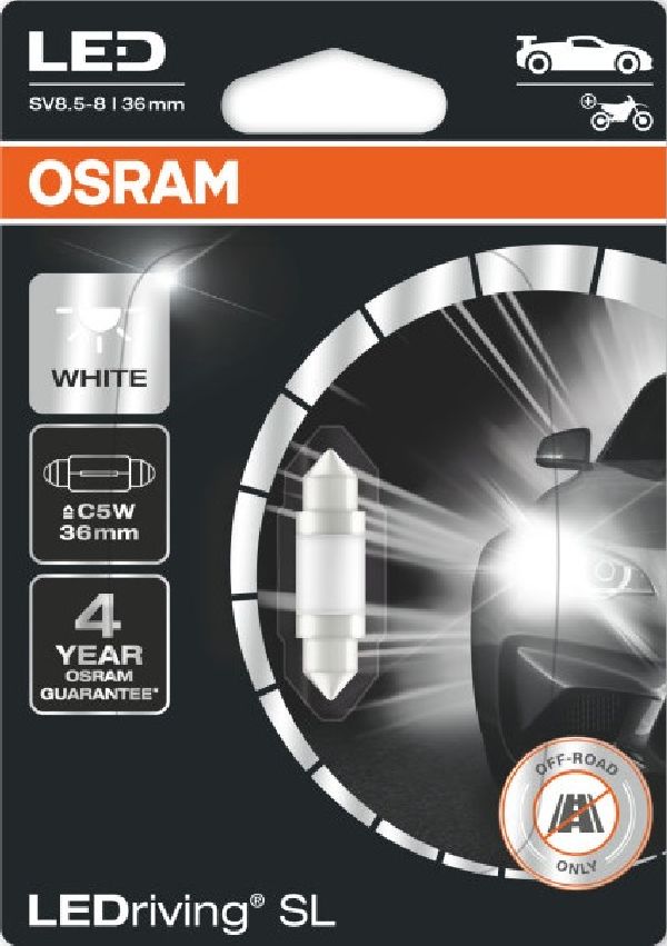 OSRAM LEDriving cool white Festoon 1W