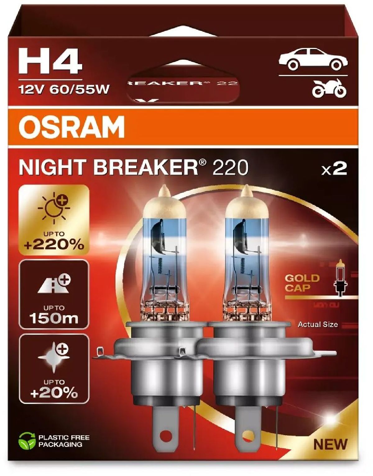 Night Breaker 220 H4/12V/60/55W/P43t