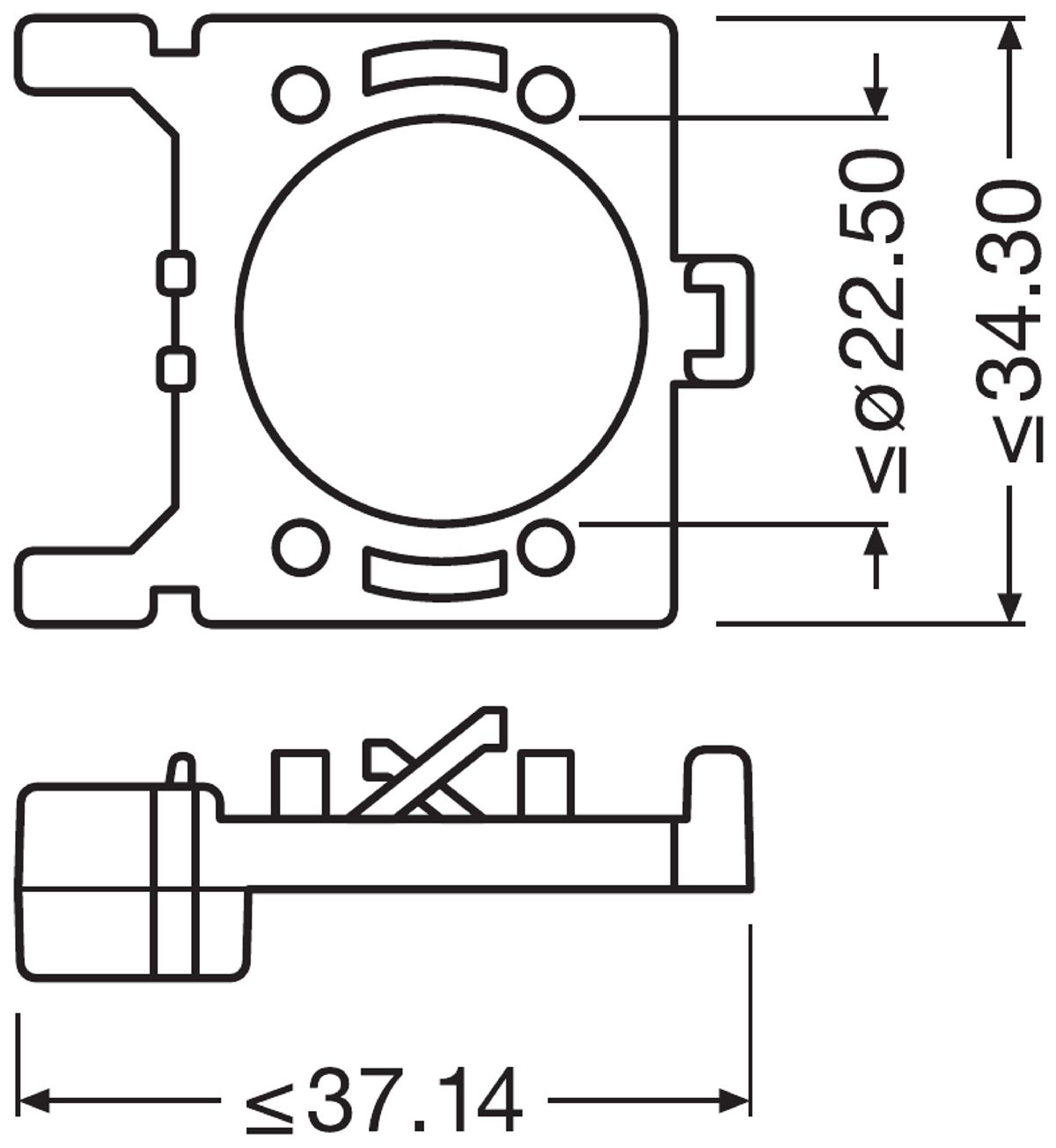 Lampenfassung, Hauptscheinwerfer LEDriving Adapter 02