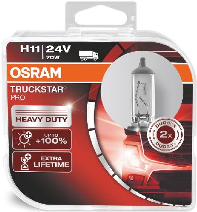 OSRAM Glhlampe TRUCKSTAR Pro H11 24V 70W PGJ19-2/ DUO BOX