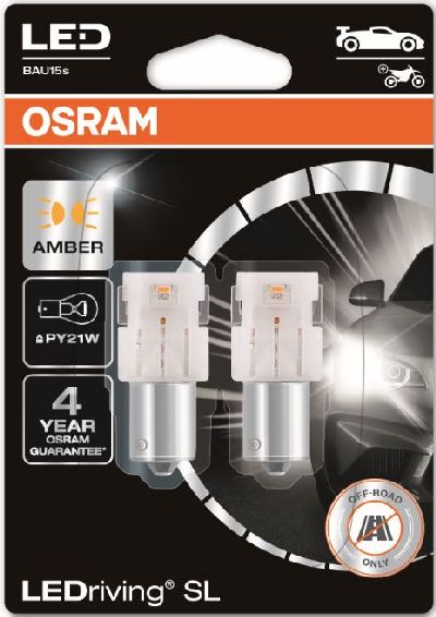 Osram LEDriving SL Amber 12V PY21W double blister