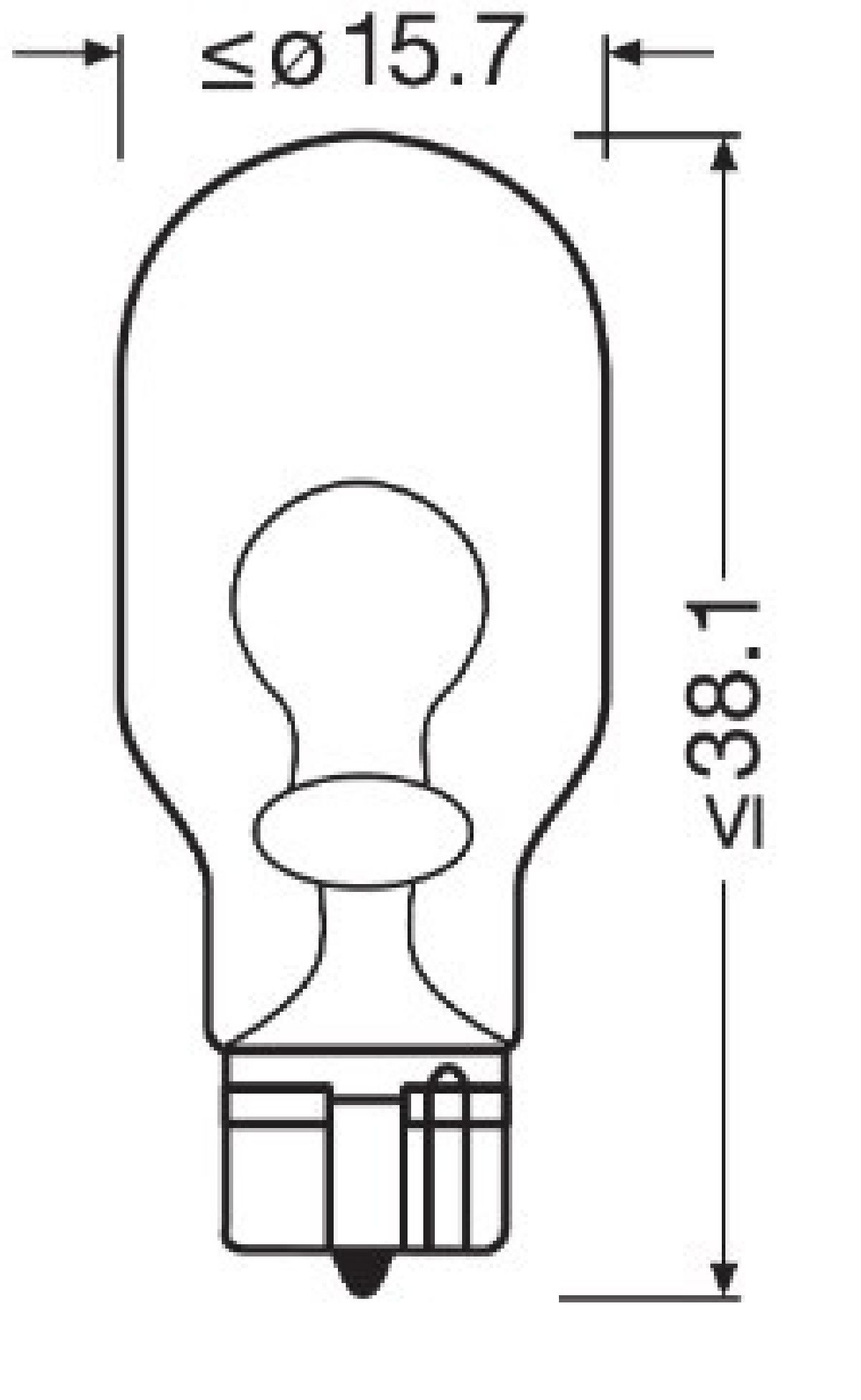 Original Glhlampe Doppelblister 12V 16W W2,1x9,5d