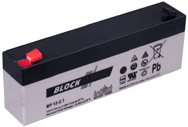 Block-Power 12V/2Ah LxBxH 178x35x66mm/S:1