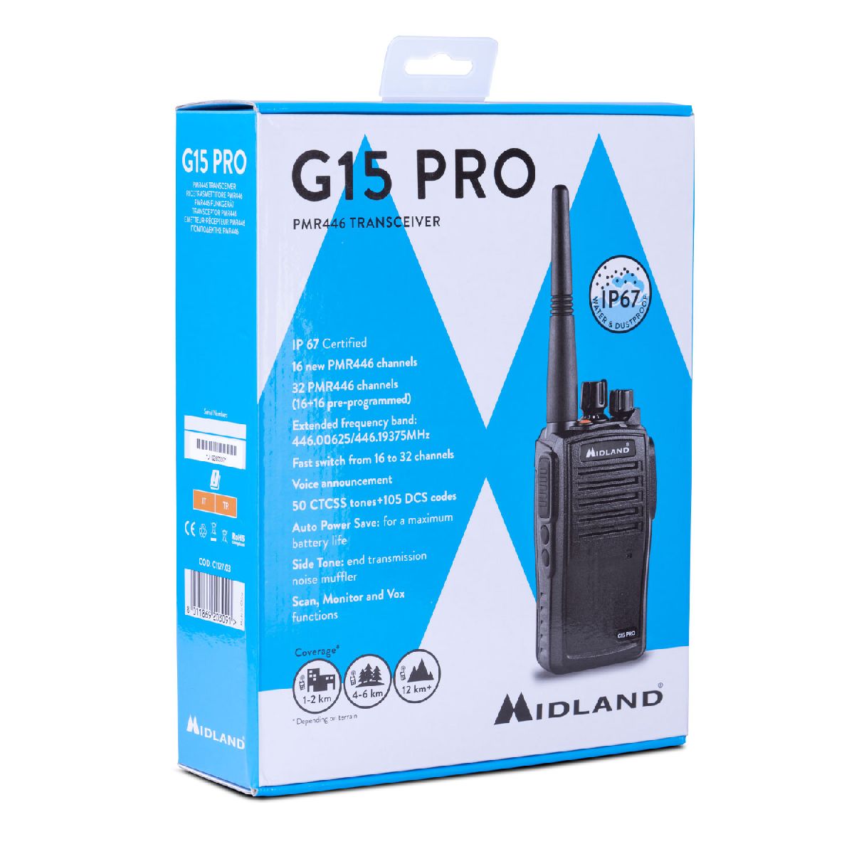 G15 PRO - Radio portable PMR446 