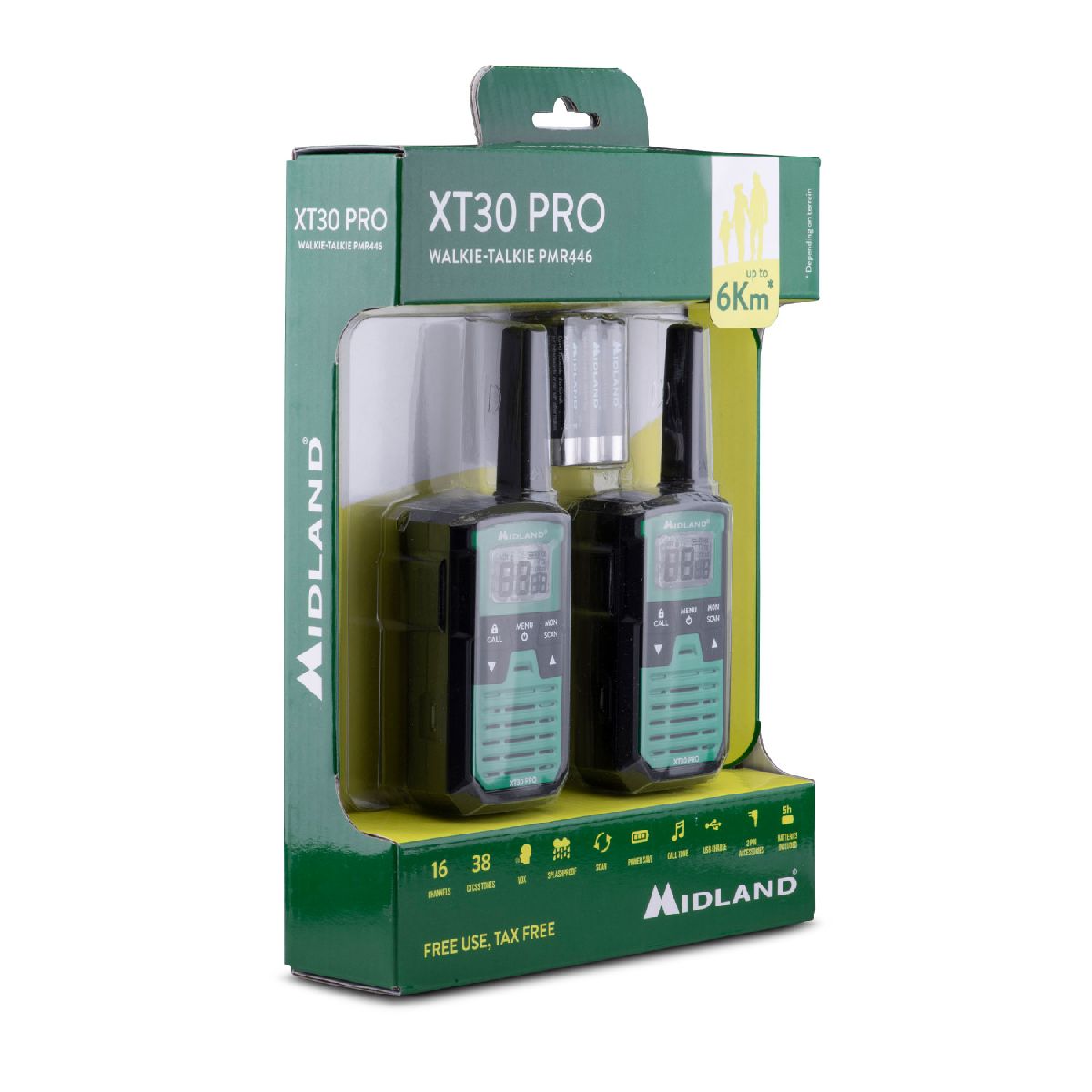 XT30 Pro PMR portable set de 2 pices vert
