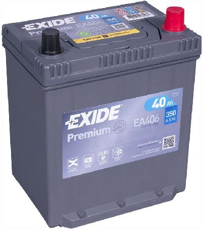 Exide Premium 12V/40Ah/350A LxLxH 187x136x220mm/B1 Korea/C:0