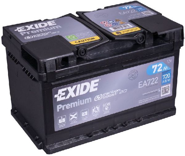 Exide Premium 12V/72Ah/720A LxLxH 278x175x175mm/B13/C:0