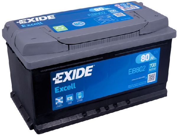 Exide Excell 12V/80Ah/700A LxBxH 315x175x175mm/B13/S:0