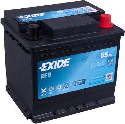 Exide Start-Stop EFB 12V/55Ah/540A LxBxH 207x175x190mm/B0/S:0
