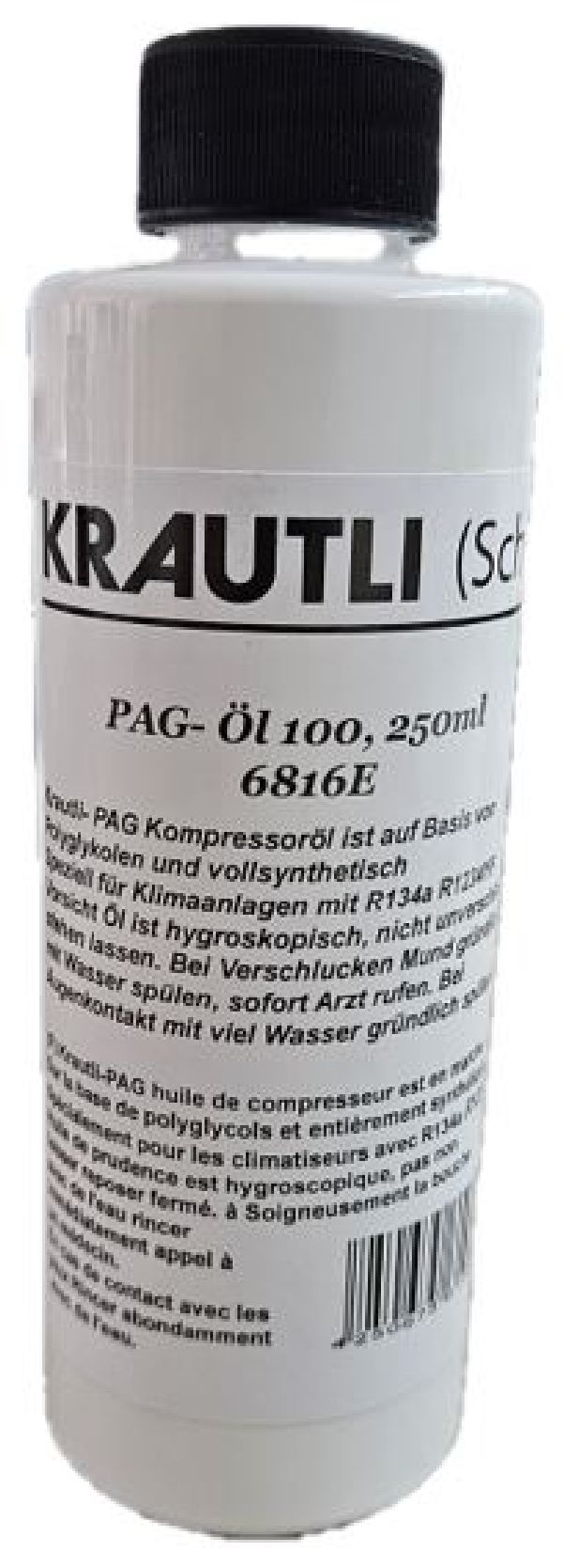 Huile rfrigrante universelle PAG 250 ml / viscosit 100