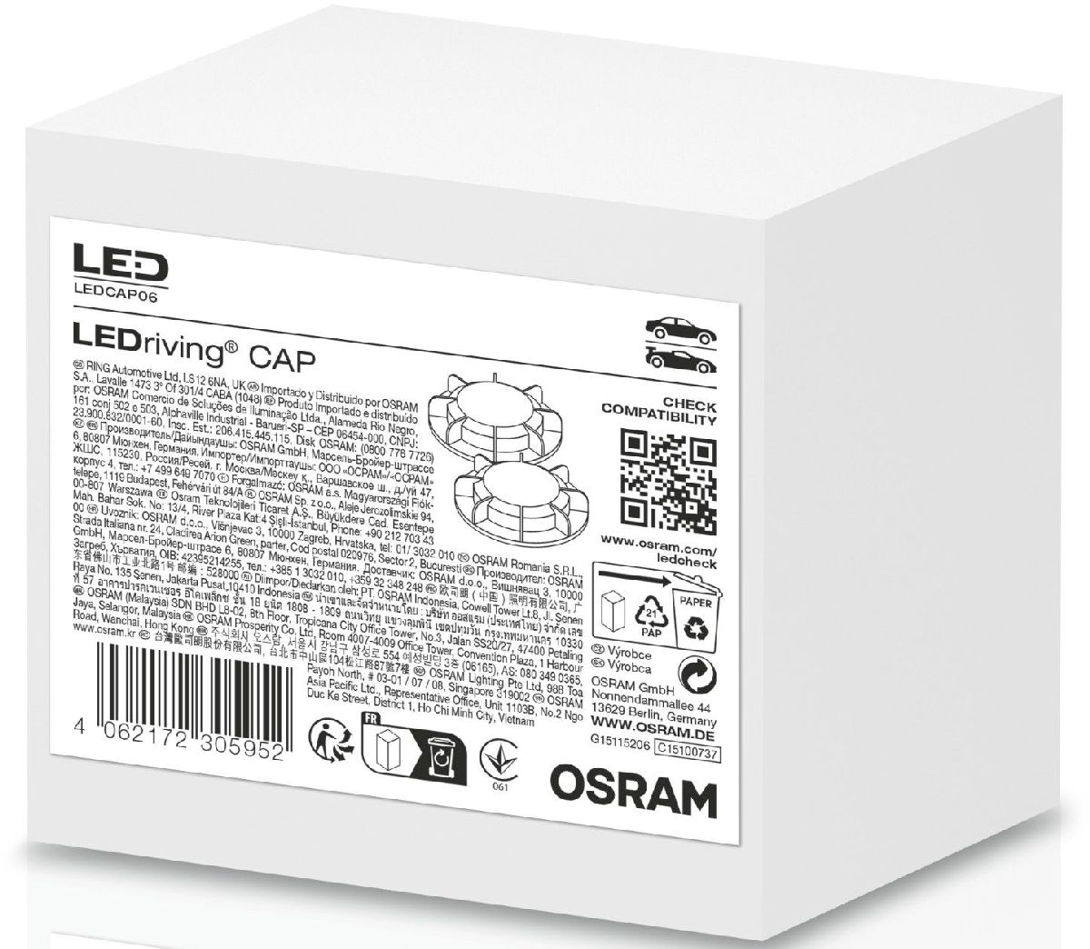 LEDriving Cap Ledcap06 Durchmesser 76mm