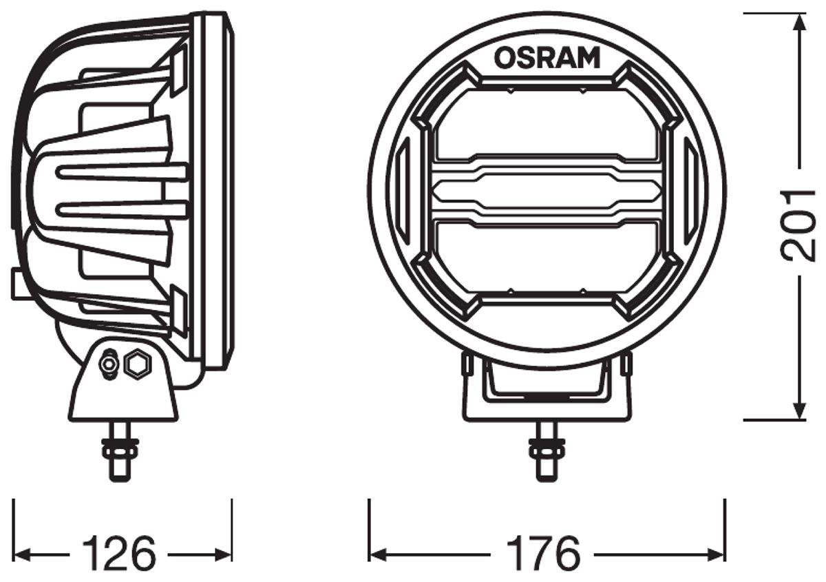 Osram LEDriving ROUND MX180-CB 12-24V/3000Lumen/6000Kelvin