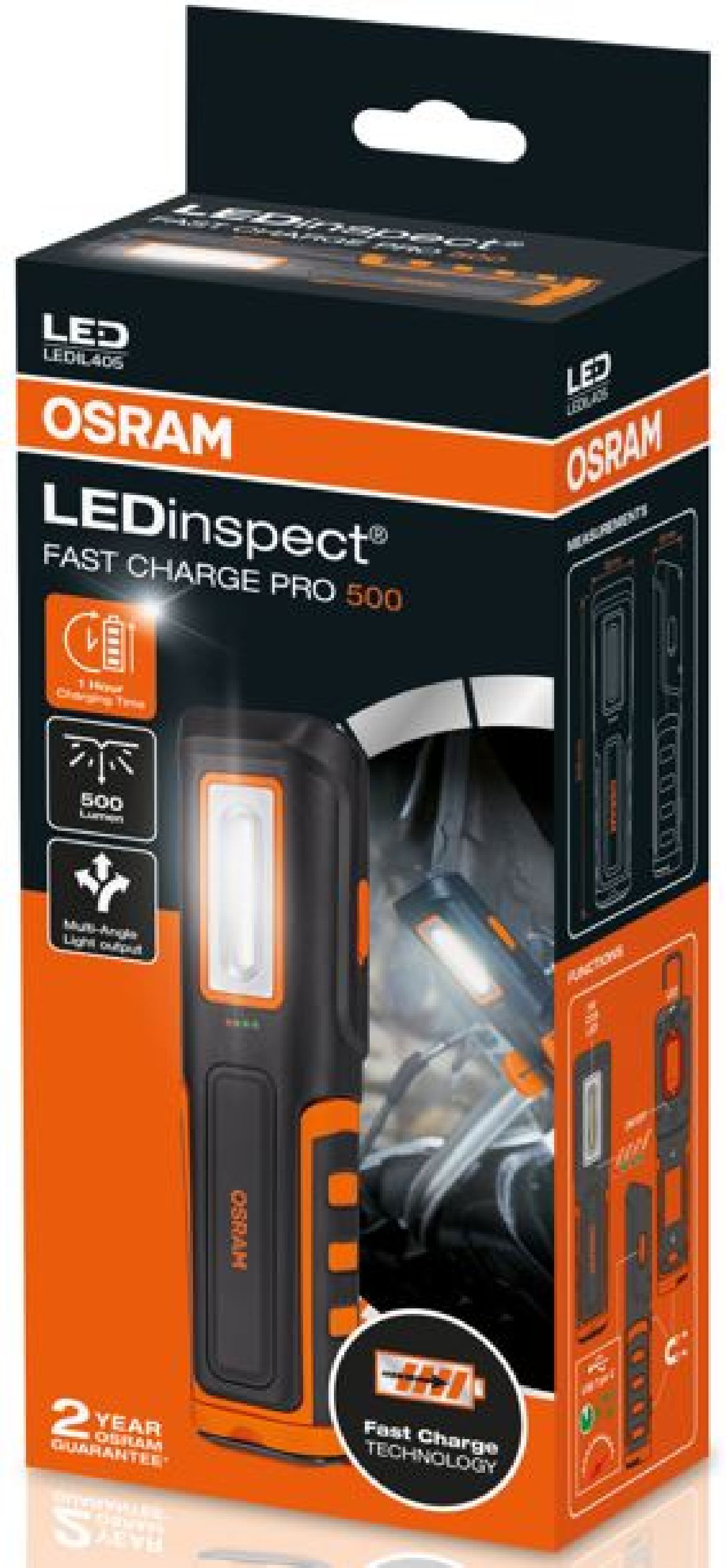 Osram LEDInspect FAST CHARGE PRO500 1+1 LED's / 5700K