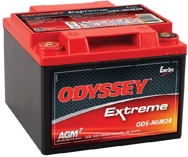 Odyssey AGM-Batterie 12V/28Ah/330A LxBxH 167x176x126mm/S:1
