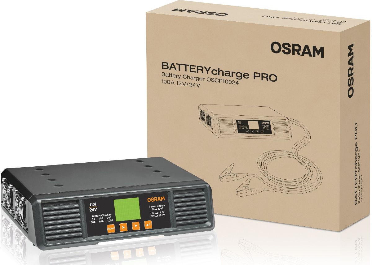 BATTERYcharge PRO Chargeur de batterie 12-24V / 100A