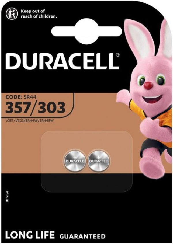 Duracell Batterie ELECTRONICS SR44 / 357/303 / Blister  2 Stk.