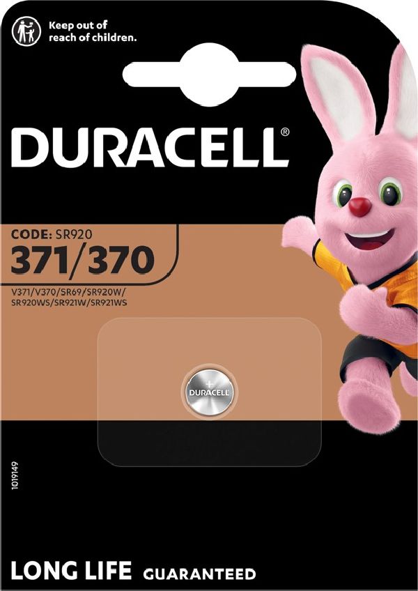 Duracell Batterie WATCH SR69 / 371/370 / Blister  1 Stk.