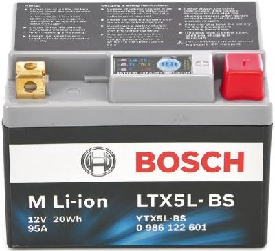 Moto Li-Ion Bosch 12V/1.6Ah/95A LxBxH 113x69x85mm/S:0