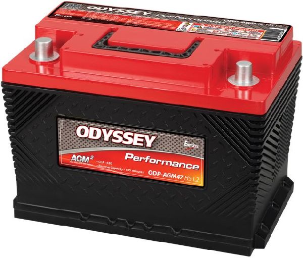 Odyssey AGM-Batterie 12V/62Ah/650A LxLxH 242x175x189mm/B13/C:0