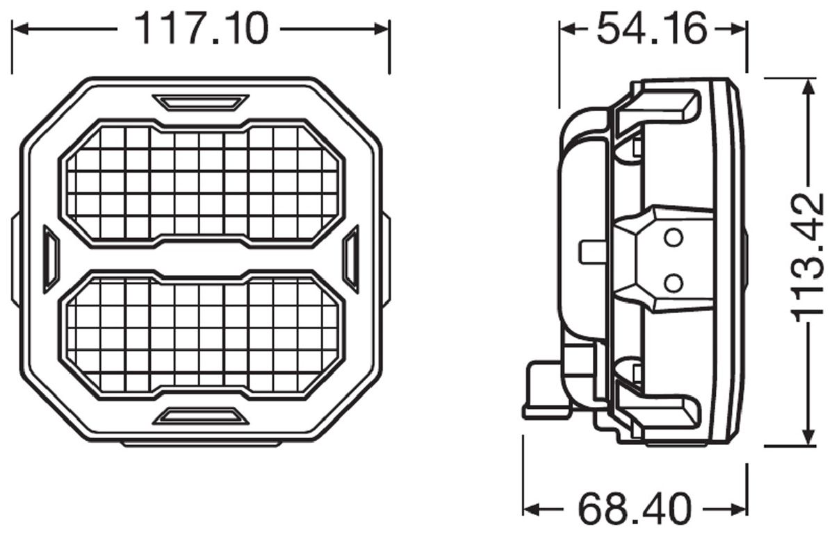 LEDriving Cube PX1500 Wide 12-24V / 1500 Lumen / 6000 Kelvin