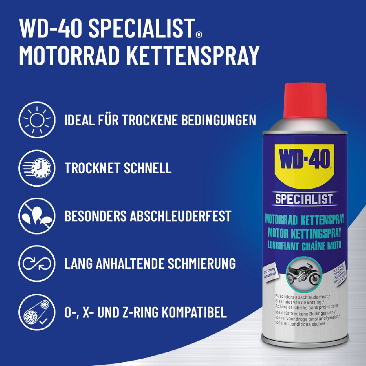 WD-40 Spec. Motorbike Kettenspray 6x400 ml