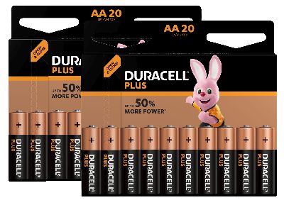 Duracell Batterie PLUS 20+20 LR6 PLUS /AA / MN1500 / Blister  40 Stk