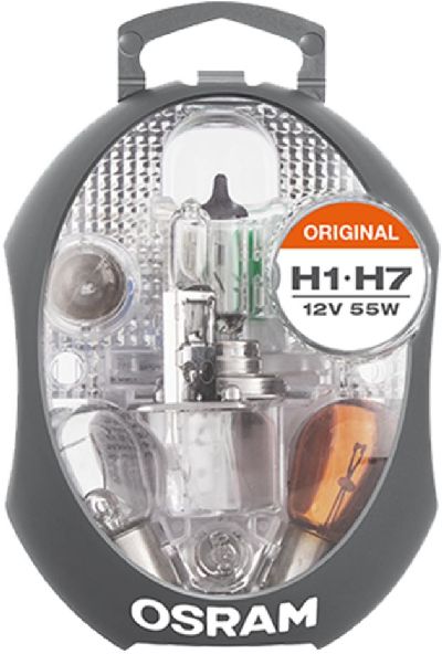 OSRAM Bote mini H1/H7 Contenu 7 ampoules et 3 fusibles