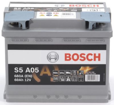 AGM-Batterie Bosch 12V/60Ah/680A LxBxH 242x175x190mm/S:0