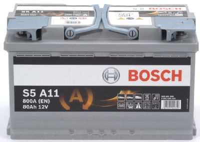 AGM-Batterie Bosch 12V/80Ah/800A LxBxH 315x175x190mm/S:0