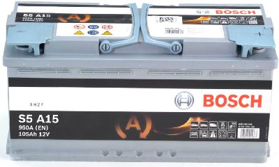 AGM-Batterie Bosch 12V/105Ah/950A LxLxH 394x175x190mm/C:0