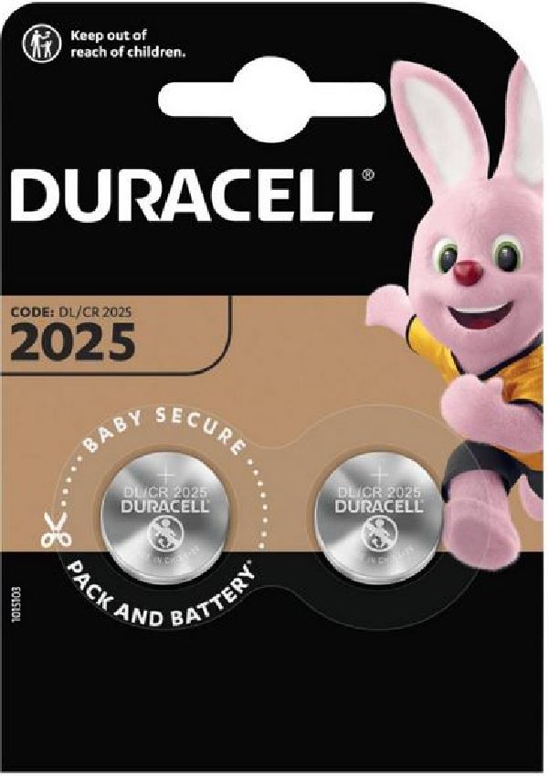 Duracell Batterie ELECTRONICS CR2025 / Blister  2 Stk.